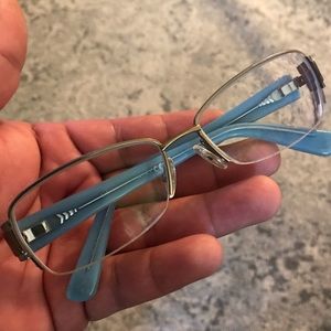 GUCCI  Italy  Half Rimless Eyeglasses Frame